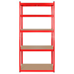 raft metalic 5 polite 750kg mdf 180x90x40 rosu rebel raft metalic 5 polite 750kg mdf 180x90x40 rosu rebel