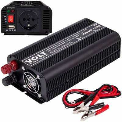 Invertoare auto, Invertor auto 12V / 220V  Convertor de tensiune SINUS 500 /1000W VOLT POLSKA -2, dioda.ro