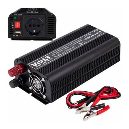 Invertoare auto, Invertor auto 12V / 220V  Convertor de tensiune SINUS 500 /1000W VOLT POLSKA -2, dioda.ro