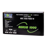 Invertoare auto, Invertor auto 12V / 220V  Convertor de tensiune SINUS 500 /1000W VOLT POLSKA -3, dioda.ro