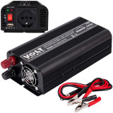 Invertoare auto, Invertor auto 12V / 220V  Convertor de tensiune SINUS 500 /1000W VOLT POLSKA -6, dioda.ro