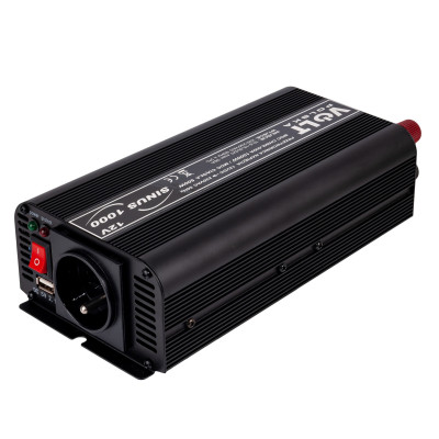 Invertoare auto, Invertor auto 12V / 220V  Convertor de tensiune SINUS 500 /1000W VOLT POLSKA -7, dioda.ro