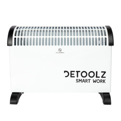 convector electric detoolz, 2kw, 3 trepte de putere, cu termostat reglabil