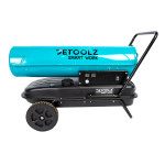 tun de caldura pe motorina detoolz, 30kw, 35l, cu roti de transport