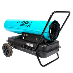 tun de caldura pe motorina detoolz, 30kw, 35l, cu roti de transport