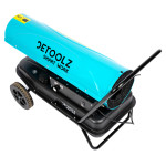 tun de caldura pe motorina detoolz, 30kw, 35l, cu roti de transport