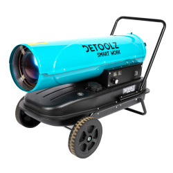 tun de caldura pe motorina detoolz, 30kw, 35l, cu roti de transport