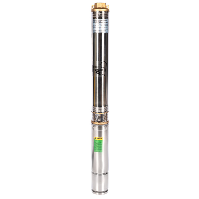 pompa submersibila pentru apa curata micul fermier, 0.75kw, debit 4500l/h, inaltime maxima pompare 87m, 13 turbine