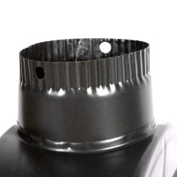 burlan recuperator caldura, plat, 120 mm, gri mat