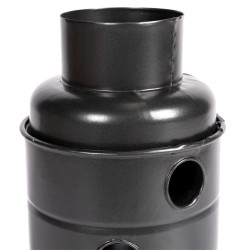 burlan recuperator caldura, rotund, 120 mm, gri mat