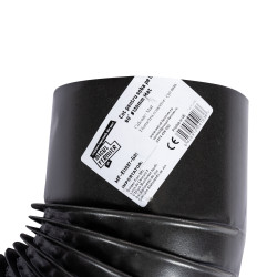 cot pentru soba pe lemne, 90˚, 130mm, gri mat