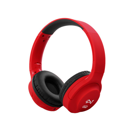 casti on-ear cu fir  trevi dj 601 m  microfon  rosu