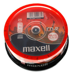 cd-r audio 700mb 52x 25buc pe cutie  maxell