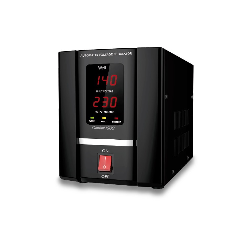 stabilizator automat de tensiune well constant 1500va/900w cu servo motor