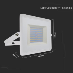 reflector led smd 100w 6500k ip65 - alb