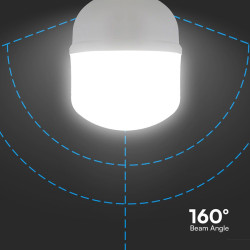bec led t120 e27/e40 60w 6500k alb rece