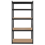 raft metalic 5 polite 750kg mdf 180x90x40 negru rebel