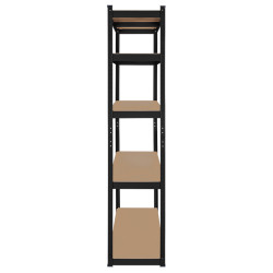 raft metalic 5 polite 750kg mdf 180x90x40 negru rebel