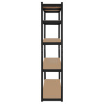 raft metalic 5 polite 750kg mdf 180x90x40 negru rebel