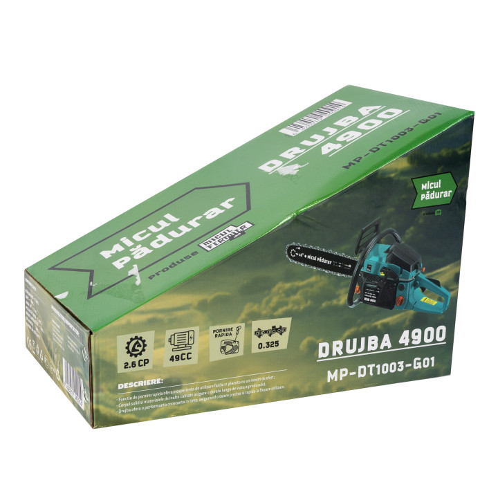 drujba micul padurar 4900, 2.6 cp, o lama 16", un lant, cu pornire rapida