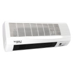 aeroterma de perete detoolz, 2kw, 2 trepte de putere, cu afisaj led si termostat