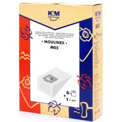 sac aspirator moulinex compact  hartie  5x saci + 1 filtru  k&m