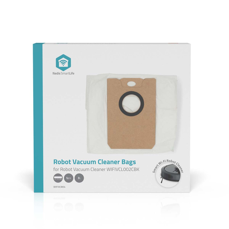 sac aspirator pentru robot de aspirare nedis wifivcl002cbk sintetic set 5 buc sac aspirator pentru robot de aspirare nedis wifivcl002cbk sintetic set 5 buc