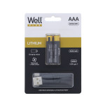 acumulator aaa (r3) li-ion 10440 1.5v 400mah 600mwh incarcare usb-c 2 buc/blister well acumulator aaa (r3) li-ion 10440 1.5v 400mah 600mwh incarcare usb-c 2 buc/blister well