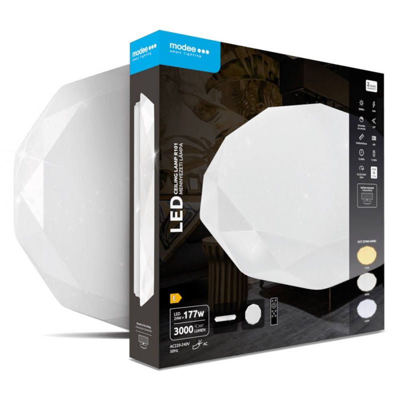 plafoniera led 24w 400mm 2700-6000k 3000lm telecomanda modee plafoniera led 24w 400mm 2700-6000k 3000lm telecomanda modee