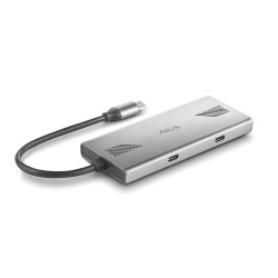 adaptor usb-c tata - 2x usb-c  2x usb 3.0 mama  argintiu  ngs