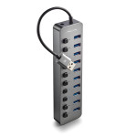 hub usb 3.0 cu 10 porturi si alimentator ihub10  ngs