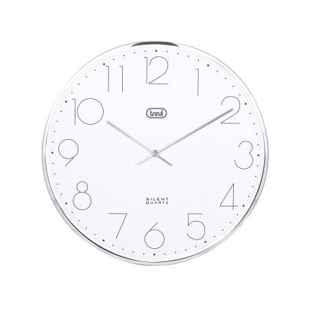 ceas de perete cu quartz trevi om 3512 s  30cm  argintiu