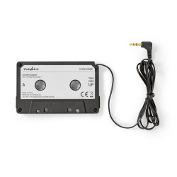 adaptor caseta - jack 3.5 mm tata  negru