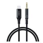 cablu lightning - audio 3.5mm  1m  negru  aux007 choetech