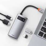 adaptor multifunctional 4in1 usb tip c/hdmi/usb 3.0/usb2.0 + pd baseus