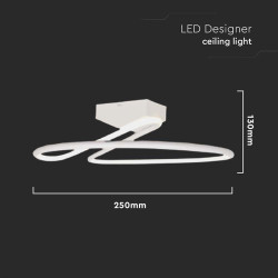 candelabru led 20w 4000k 25x13cm - alb
