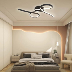 candelabru led 24w 3000k 61x12cm - negru