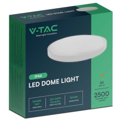 plafoniera 24w ip44 4000k alb neutru - alb
