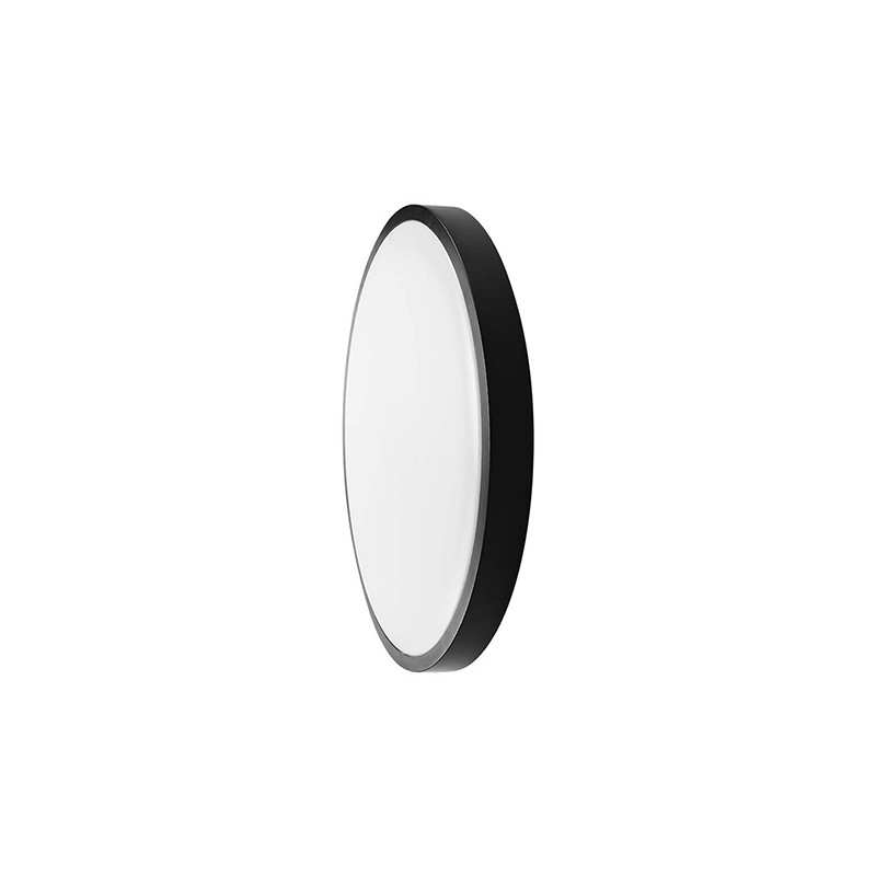 plafoniera led 18w ip44 6500k alb rece - negru plafoniera led 18w ip44 6500k alb rece - negru