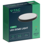 plafoniera led 24w ip44 6500k alb rece - negru plafoniera led 24w ip44 6500k alb rece - negru