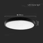 plafoniera led 24w ip44 6500k alb rece - negru plafoniera led 24w ip44 6500k alb rece - negru