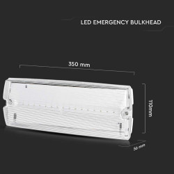 lampa iesire de urgenta 3w 1.5ah 6400k
