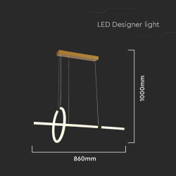 candelabru led 16w 3000k 86x100cm - negru