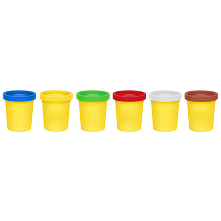 plastilina 6 culori 100g heroes