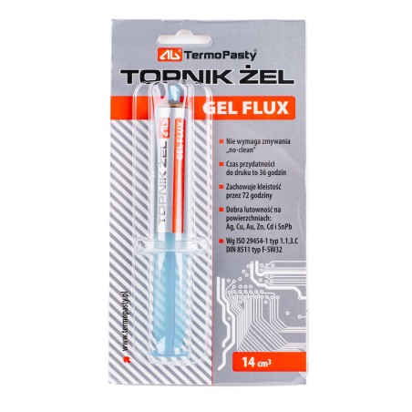 Flux: cu colofoniu RMA gel recipient din plastic 114cm3 TOPNIK-ZEL/14 ART.AGT-088