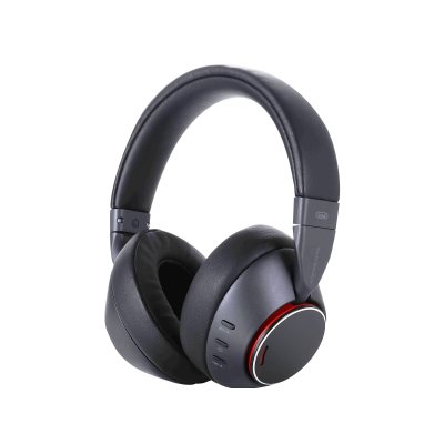 casti bluetooth trevi dj 12e90  noise canceling anc   aux  redare pana la 25 ore  negru