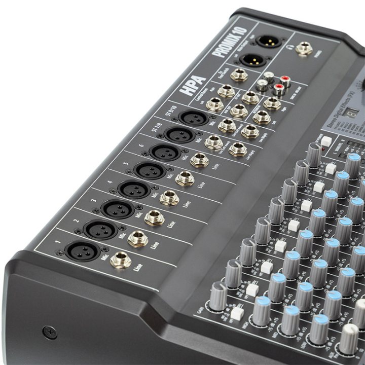 mixer digital 10 canale 48v bt/usb/sd