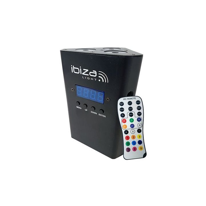 proiector led portabil rgbw 4wx3 cu acumulator 4000ma si dmx
