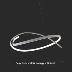 candelabru led dimabil 48w 3000k 80x120cm - alb