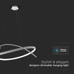 candelabru led dimabil 48w 3000k 80x120cm - alb
